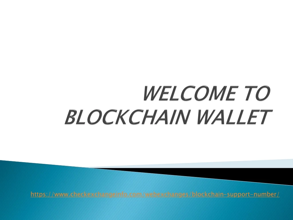 welcome to blockchain wallet