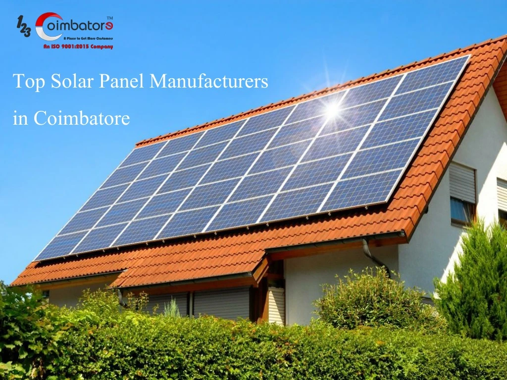 top solar panel manufacturers in coimbatore