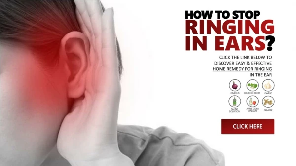 Home Remedy For Treating Ringing In The Ears