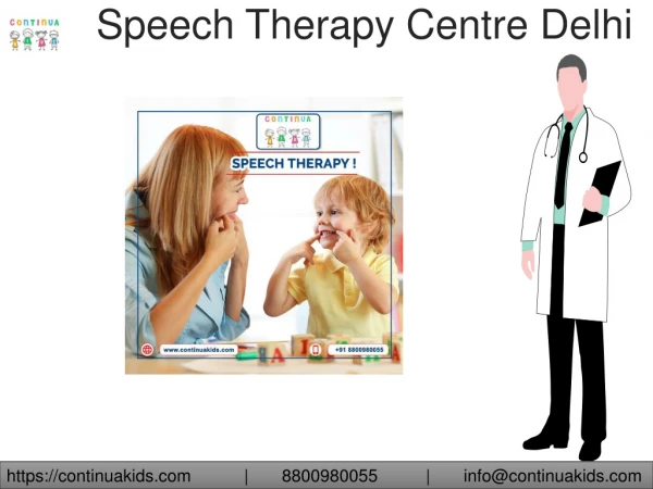 Speech therapy centre Delhi - Continua Kids