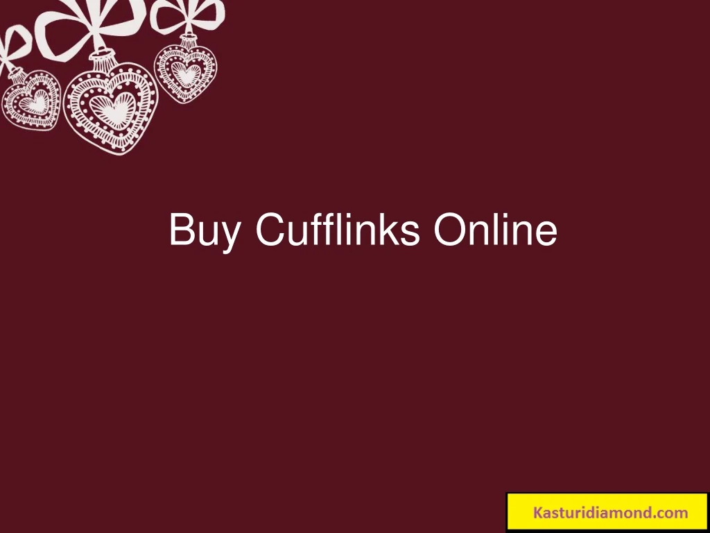 buy cufflinks online