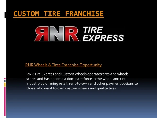 Auto Parts Franchise Opportunity