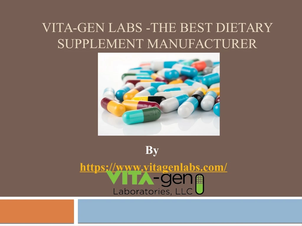 vita gen labs the best dietary supplement