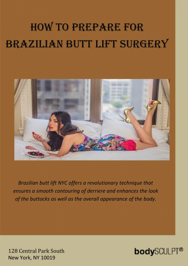 How to Prepare for Brazilian Butt Lift Surgery