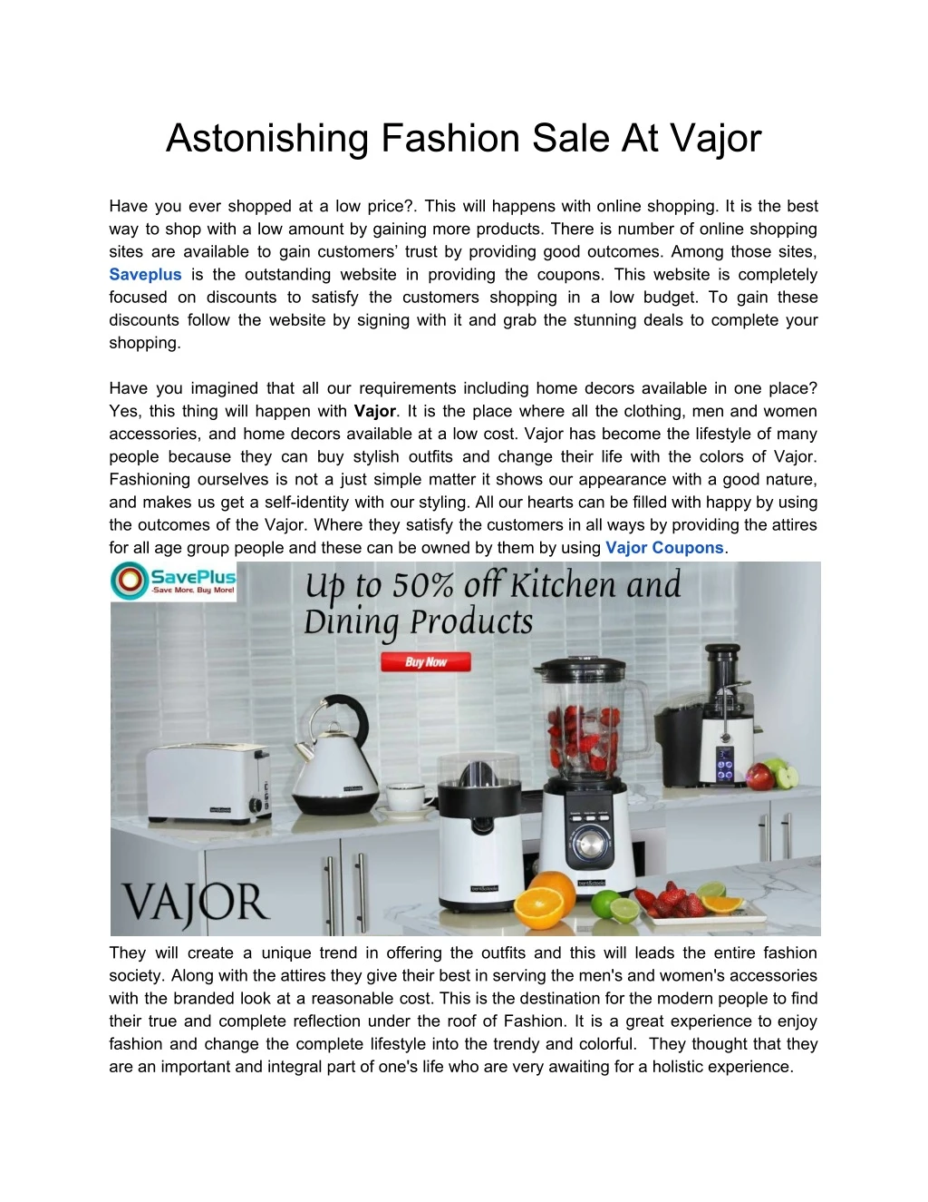 astonishing fashion sale at vajor