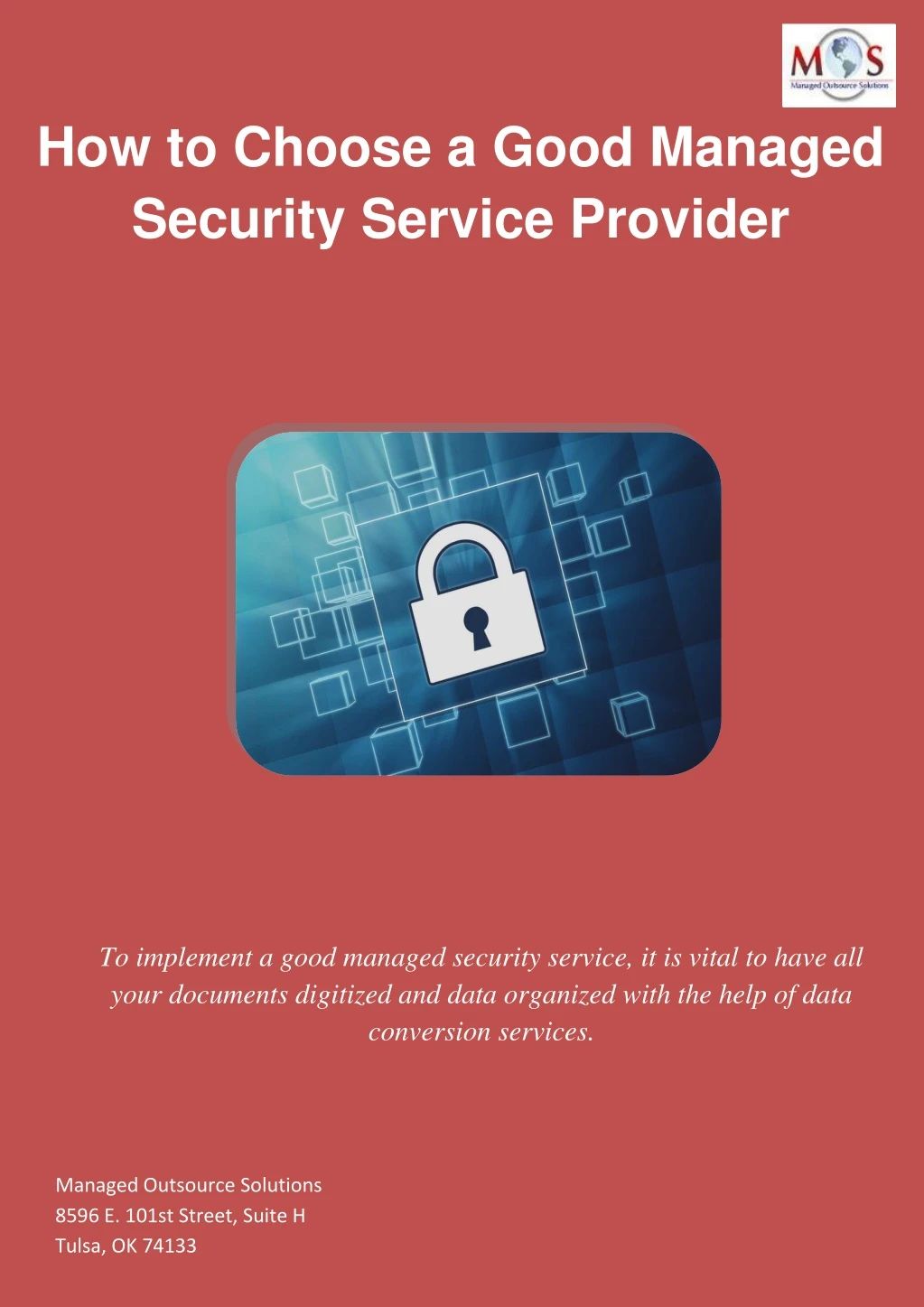 how to choose a good managed security service