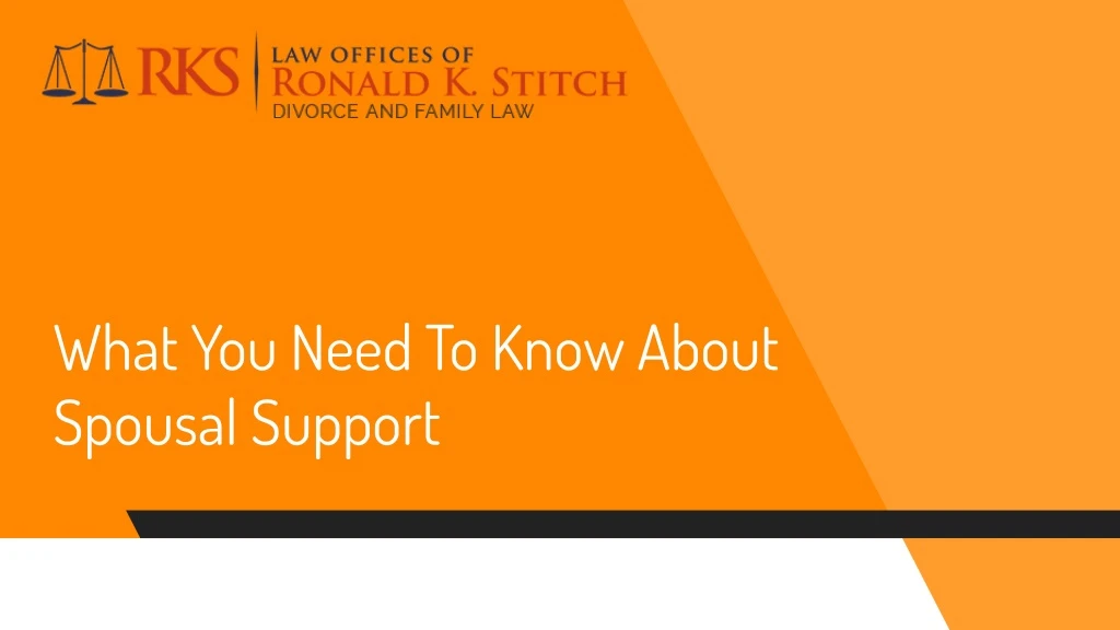 what you need to know about spousal support