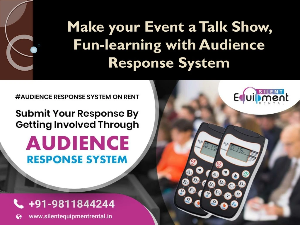 make your event a talk show fun learning with audience response system