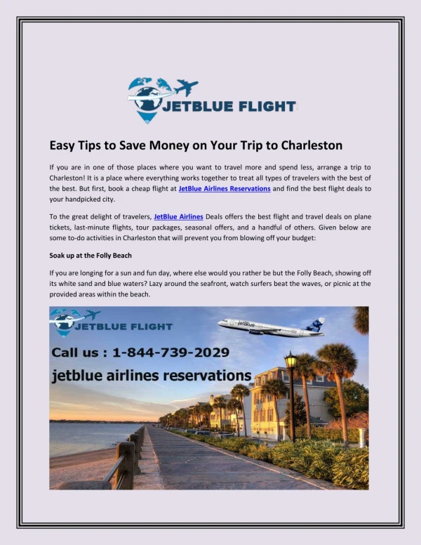 Easy Tips to Save Money on Your Trip to Charleston