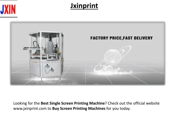 The Industrial Screen Printing Machine is Made Just for You