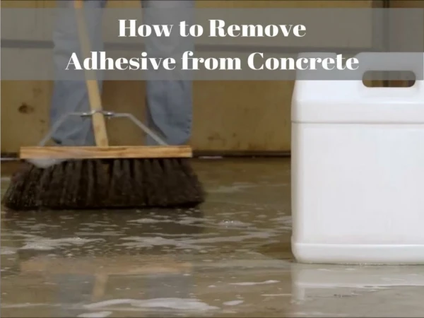 Remove Adhesive from Concrete by Power Washing Raleigh NC based Company