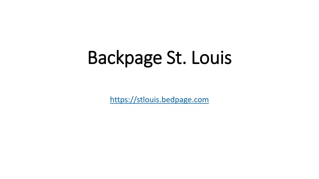 backpage backpage st louis