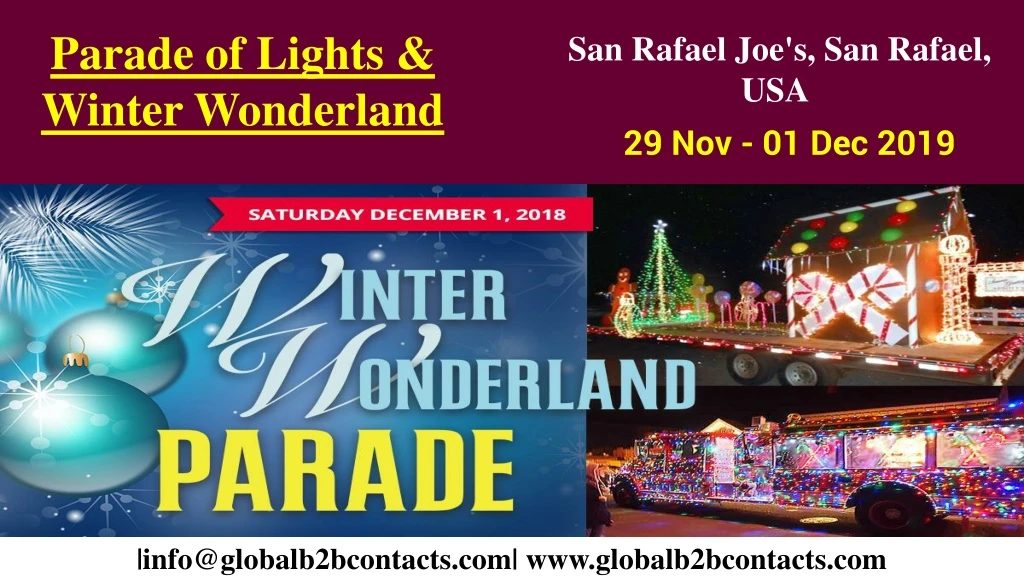 parade of lights winter wonderland