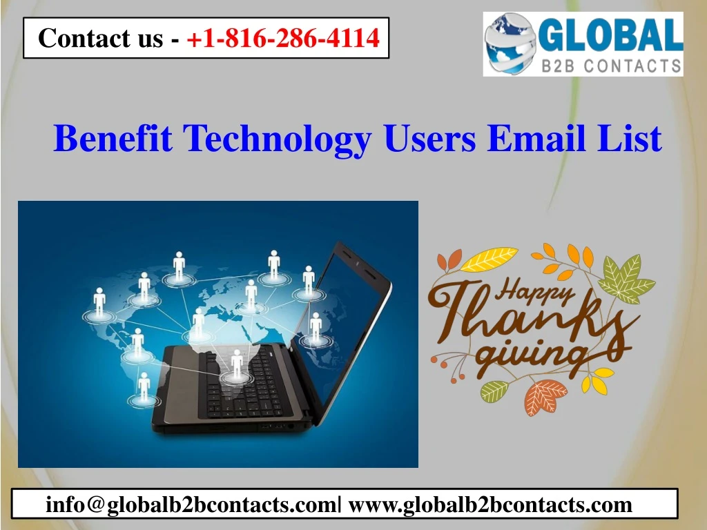 benefit technology users email list