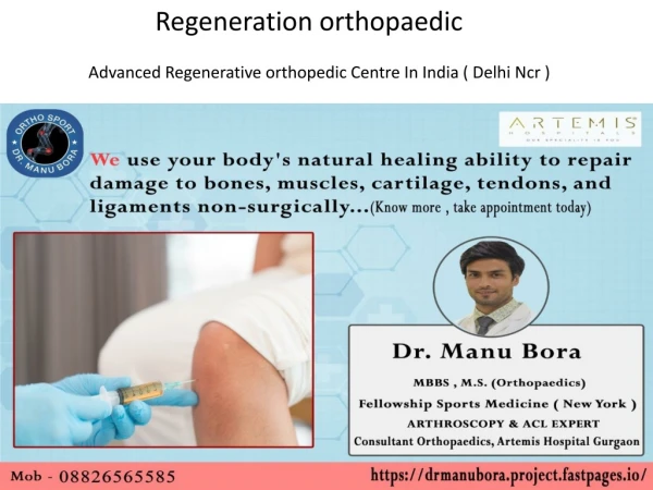 Advanced Regenerative orthopedic Centre In India ( Delhi Ncr )