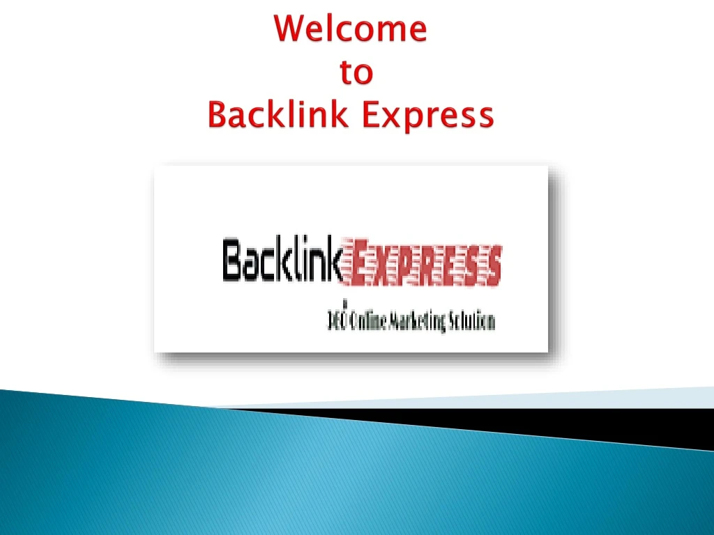 welcome to backlink express