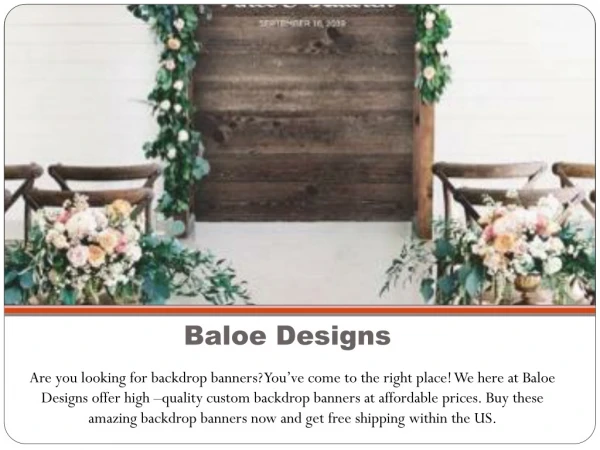 Backdrop Banners | Printable Welcome Sign| Baloe Designs
