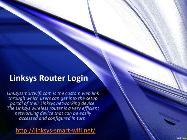 linksys smart wi-fi | linksys router login | linksyssmartwifi.com