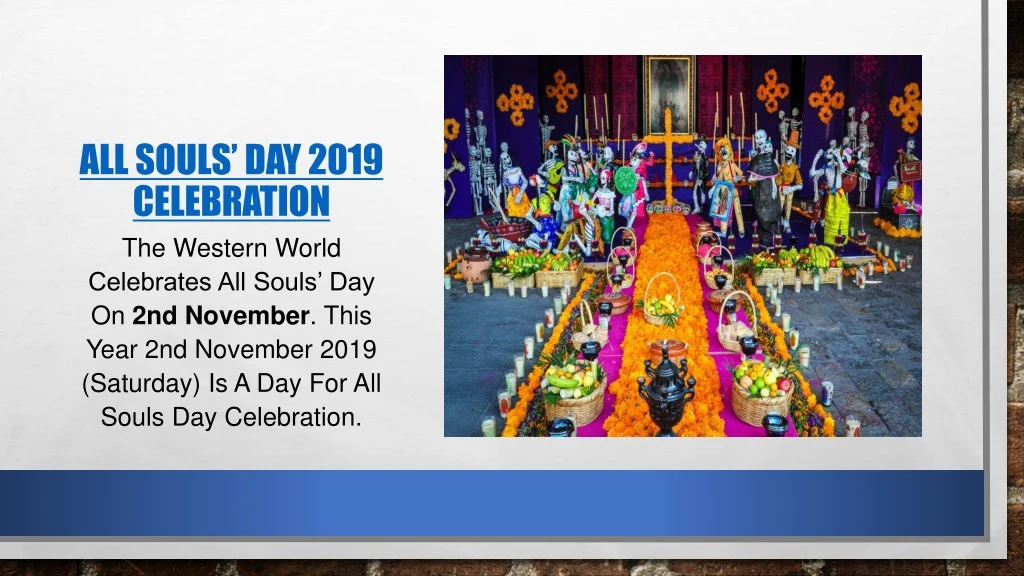 all souls day 2019 celebration