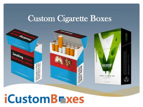 Custom cigarette boxes