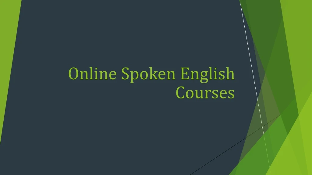 online spoken english