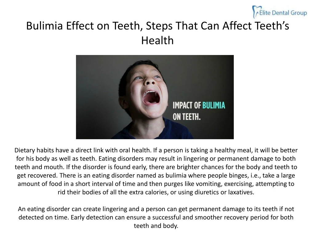 bulimia effect on teeth steps that can affect teeth s health
