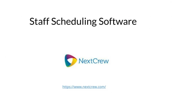 Staff Scheduling Software