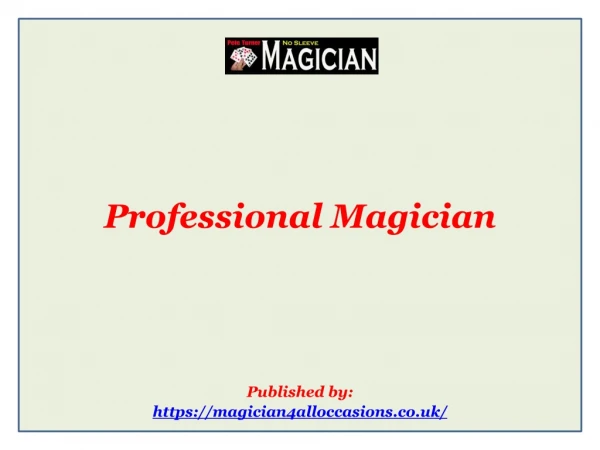 Professional Magician