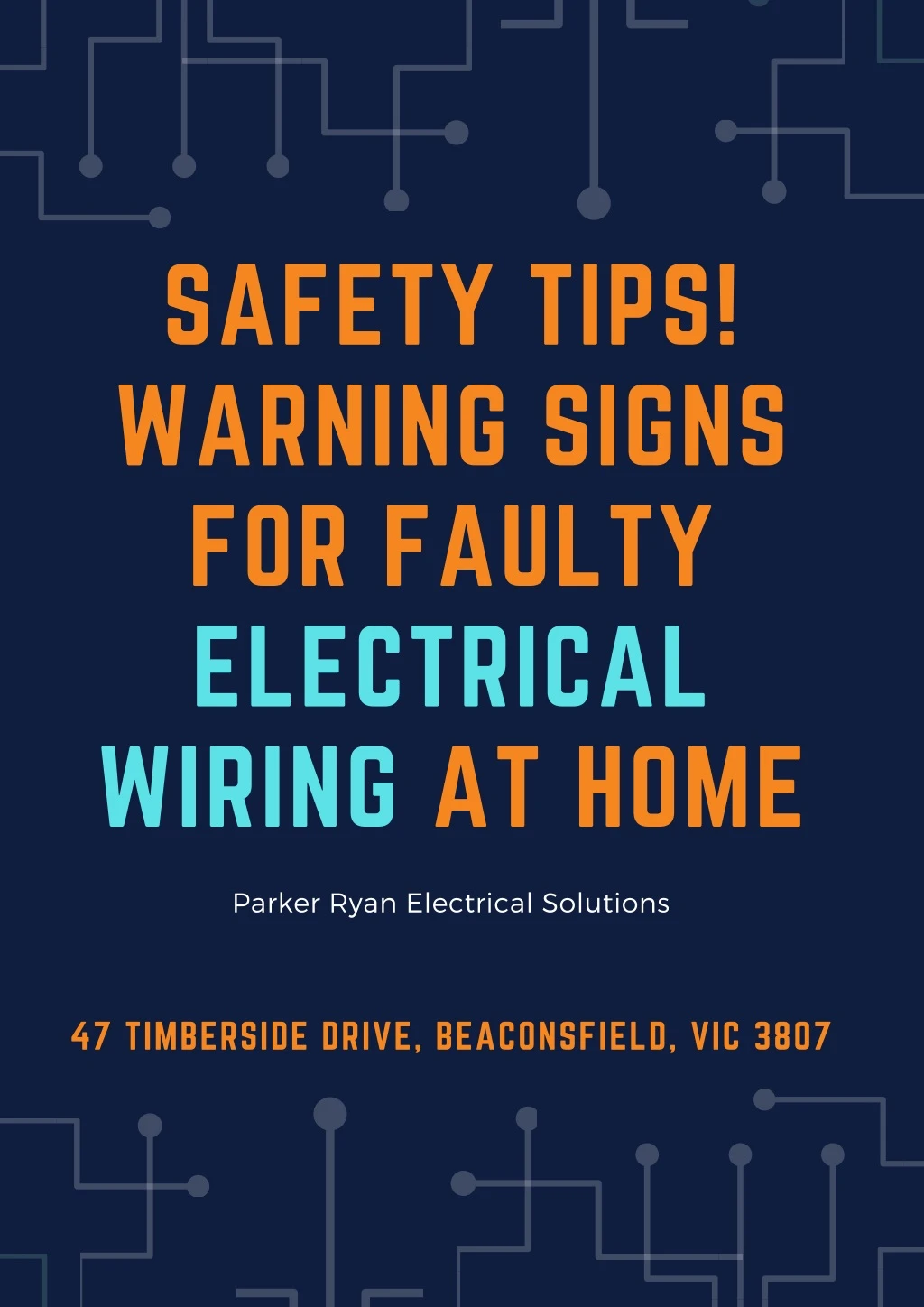safety tips warning signs for faulty electrical