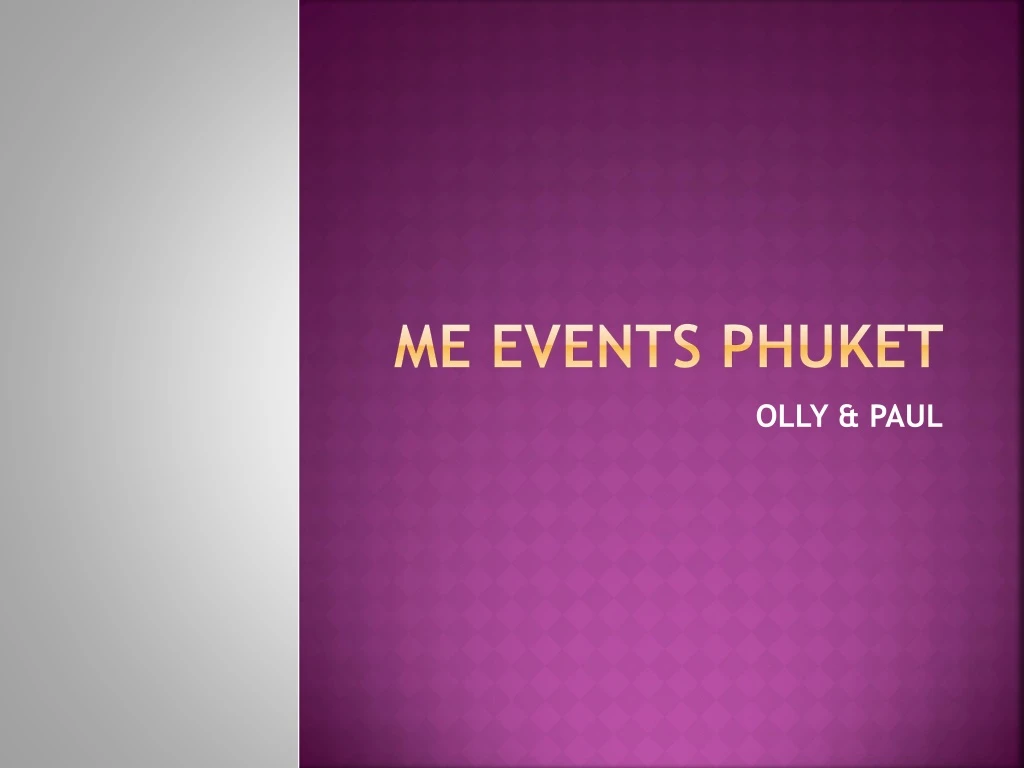 me events phuket