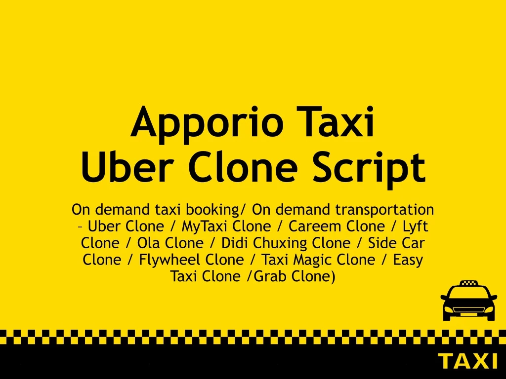 apporio taxi uber clone script