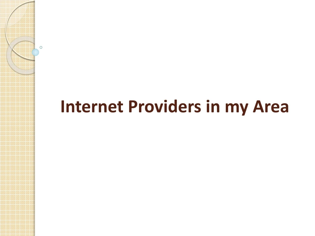 internet providers in my area