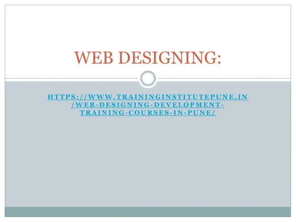 web design and development classes in Pune