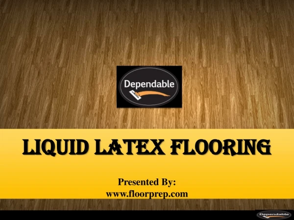 Liquid latex flooring