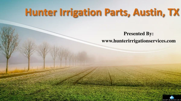 Hunter Irrigation Parts, Austin, TX