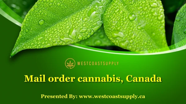 Mail order cannabis, Canada