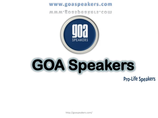 www goaspeakers com
