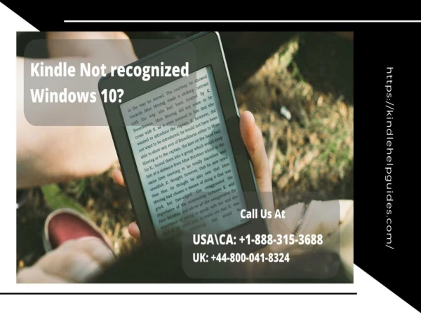 Kindle Not Recognized Windows 10? Call to Fix 1-888-315-3688