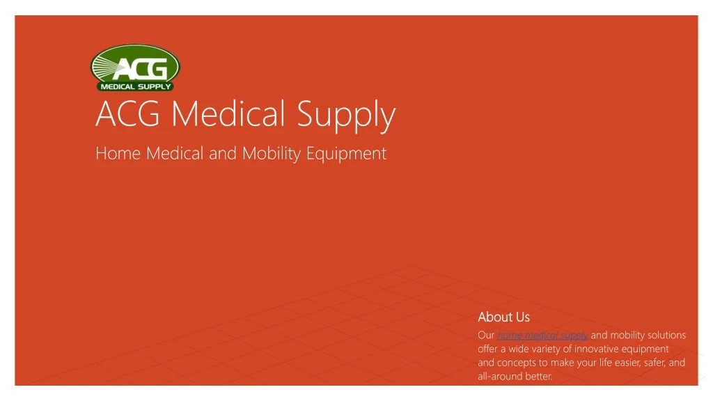 acg medical supply