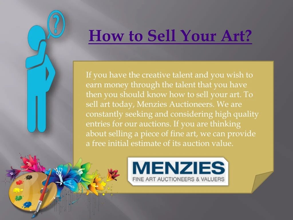 how to sell your art
