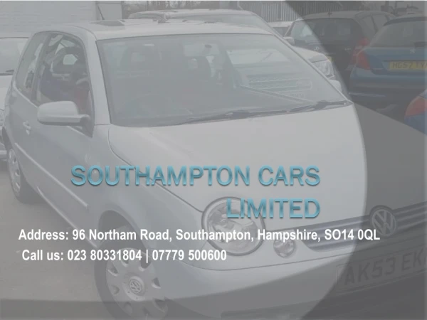 Warranty Used Cars Southampton