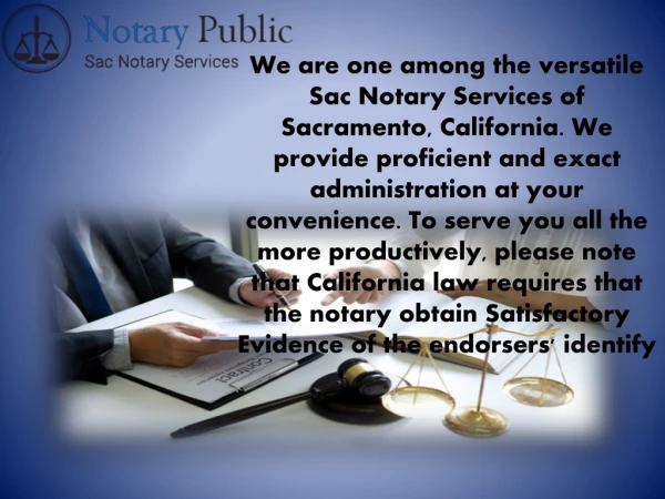 Notary Public Agent Sacramento California