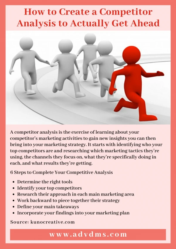 how to create a competitor analysis to actually