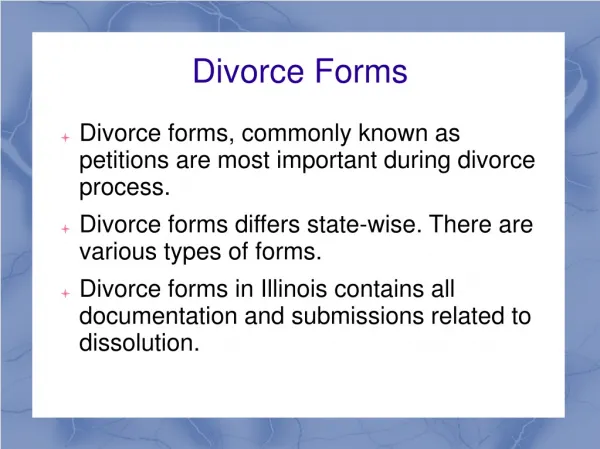 Illinois Divorce Forms