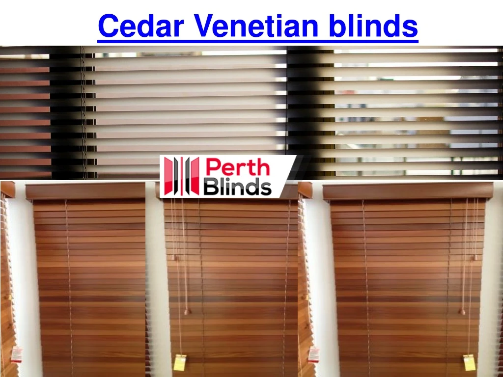 cedar venetian blinds