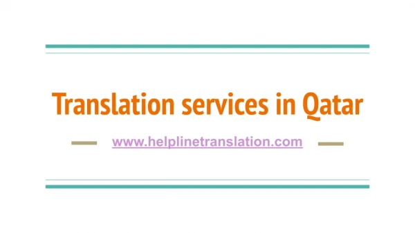 translation services in qatar