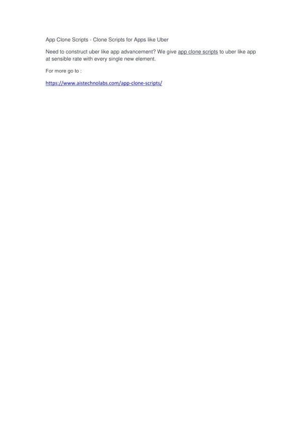 app clone scripts clone scripts for apps like uber