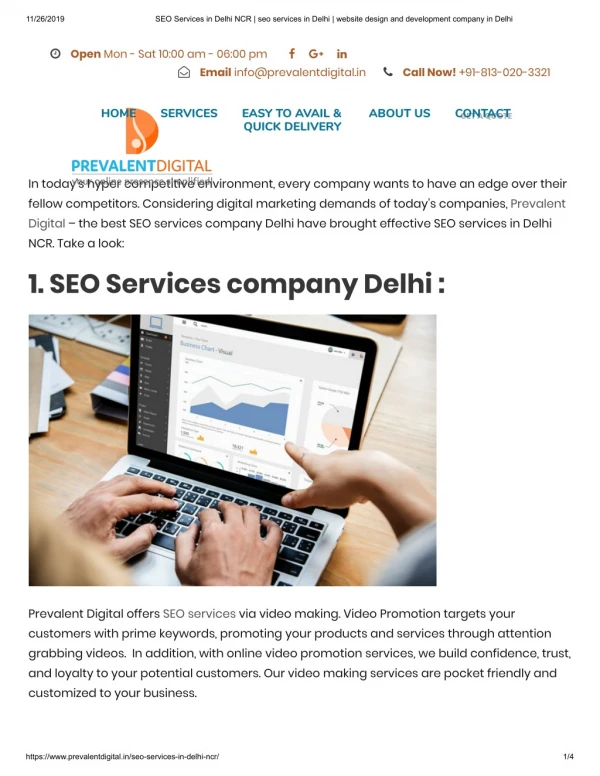 SEO services in Delhi NCR