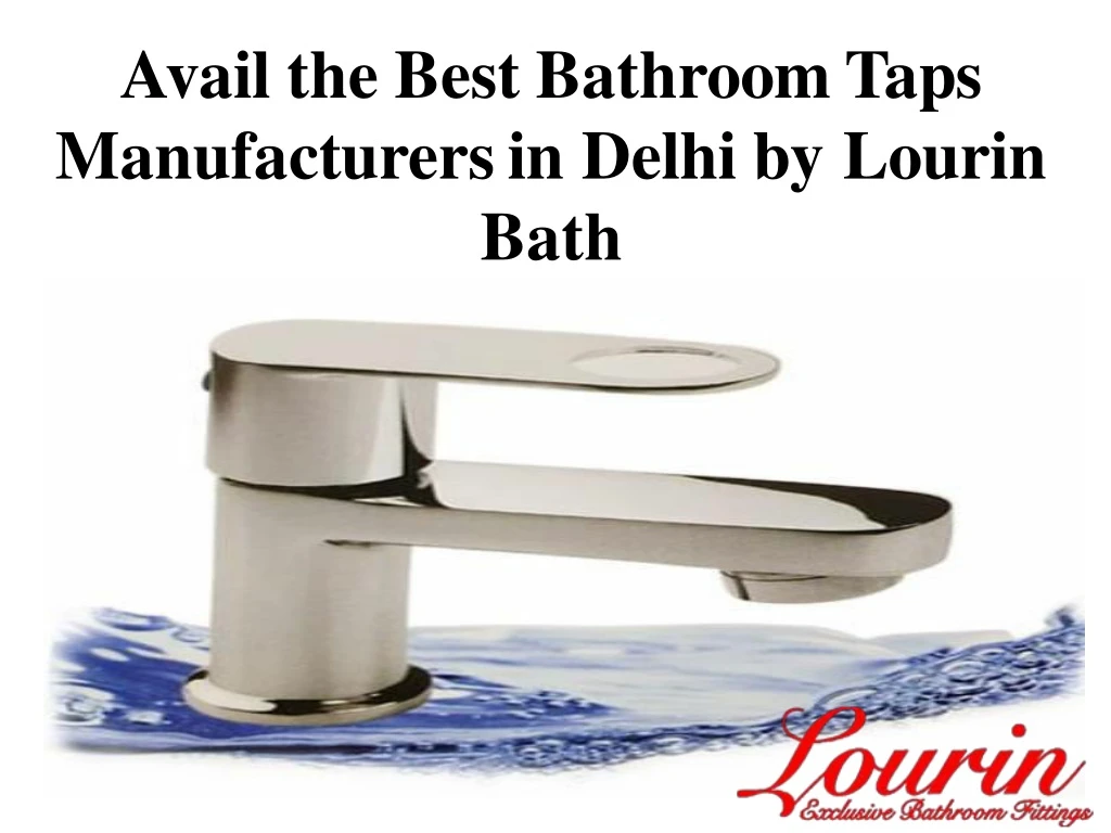 avail the best bathroom taps manufacturers