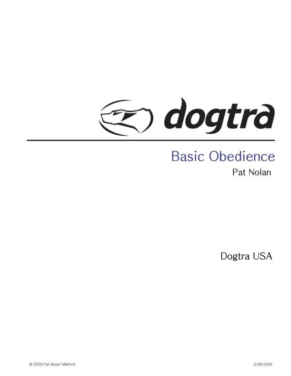 E-Collar for Training Dogs Available at Dogtra